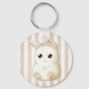 Chaveiro Um coelho de coelho inchado bonito de Kawaii