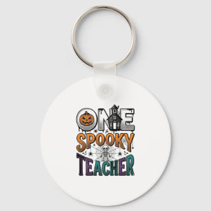 Chaveiro Um Design de Vetor de Halloween de um Professor As