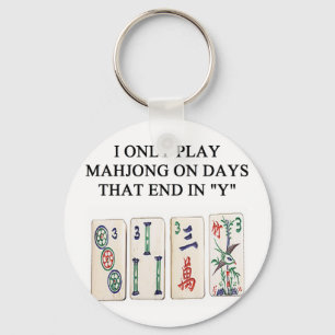 Chaveiro um design engraçado do mahjong