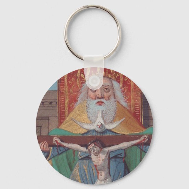 Chaveiro Um Deus Santíssima Trindade em Glória (Frente)