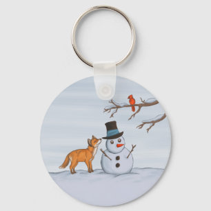 Chaveiro Um Dia de Neve Silenciosa