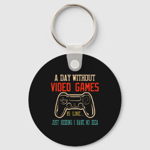 Chaveiro Um Dia Sem Video Games É Como, Gif de Jogador Engr