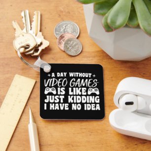 Chaveiro Um dia sem Videos games jogando jogadores Legal