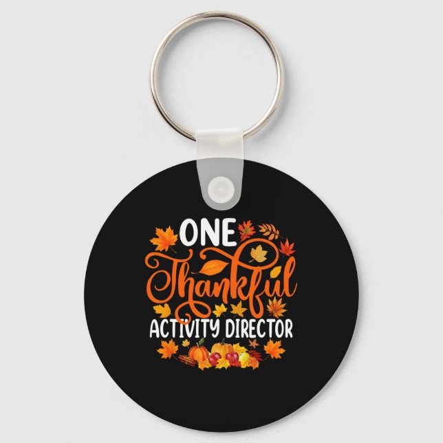 Chaveiro Um Diretor de Atividade Agradável Cai no outono (Frente)