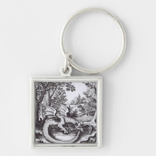 Chaveiro Um dragão na floresta