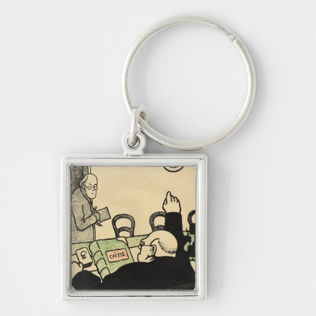 Chaveiro Um empregador despede um de seus empregados (Frente)