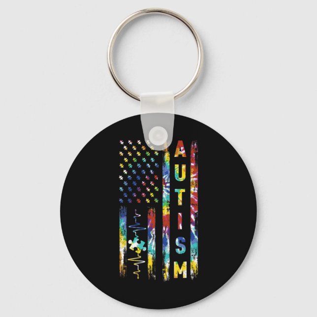 Chaveiro Um Excelente de Consciência do Autismo Design com  (Frente)