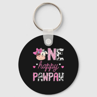 Chaveiro Um feliz papai no 1º aniversário da menina fazenda