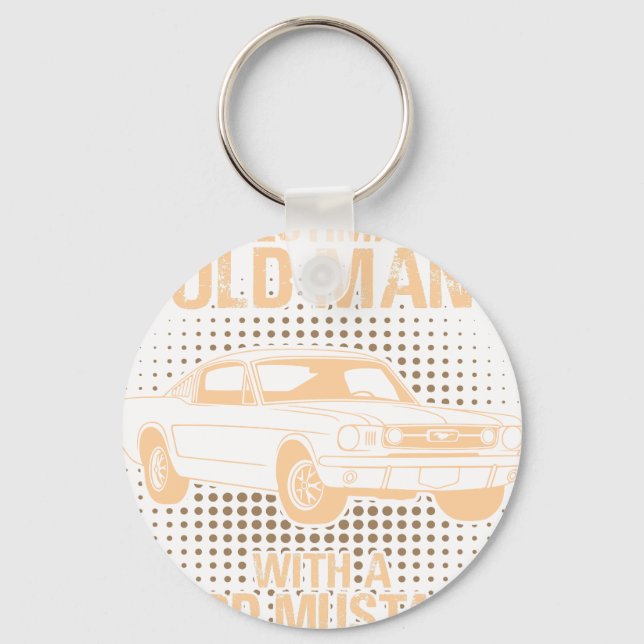 Chaveiro Um Ford Mustang Velho 1966 Fastback (Frente)