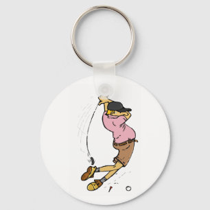 Chaveiro Um Golfer perdendo a bola