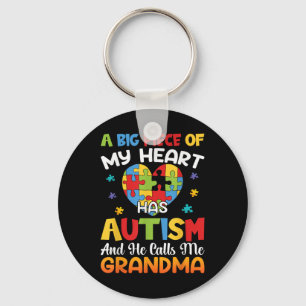 Chaveiro Um Grande Pedaço Do Meu Coração Tem Autismo E Ele