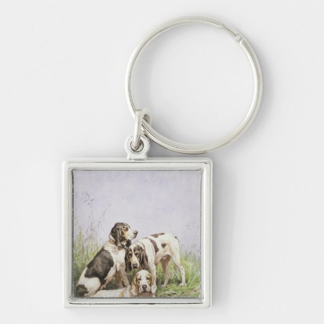 Chaveiro Um grupo de cães franceses (Frente)