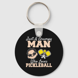 Chaveiro Um Homem Engraçado Que Adora Pickleball Engraçado