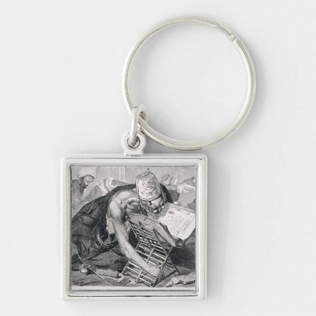 Chaveiro Um homem instruído absorvido no Koran (Frente)