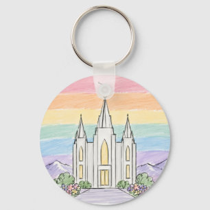 Chaveiro Um Lugar Celestial de Paz   Bela Templo Mórmon U