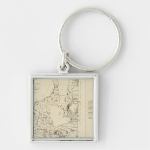 Chaveiro Um Mapa Topográfico