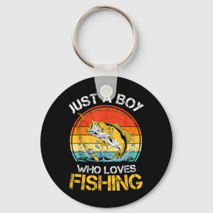 Chaveiro Um Menino Que Ama Piadas De Pesca Meninos Pescador