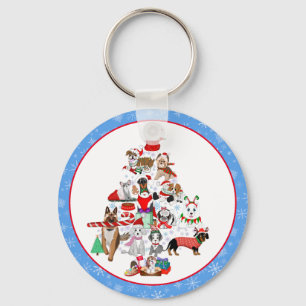 Chaveiro Um Natal muito Feliz para cães