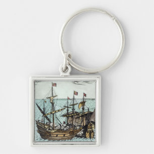 Chaveiro Um navio de tesouro espanhol