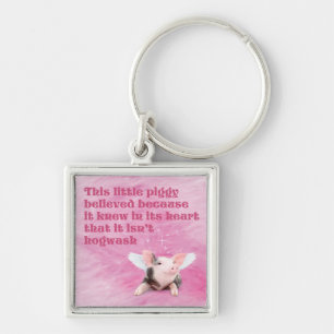 Chaveiro Um Piggy Acreditado