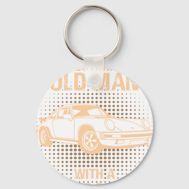 Chaveiro Um Porsche Carrera antigo 1984 (Frente)