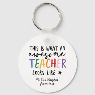 Chaveiro Um presente de arco-íris para a tipografia modern