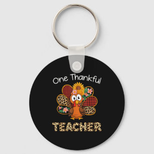 Chaveiro Um Professor Grato Funny Cute Turkey Dia de Ação d