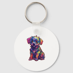 Chaveiro Um raio de alegria o Cão Luminoso Fluorescente