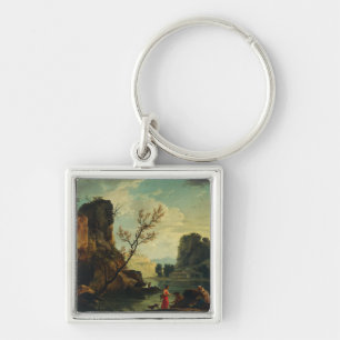 Chaveiro Um rio com pescadores de Joseph Vernet