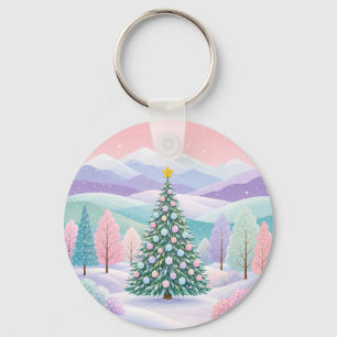 Chaveiro Um Sonho de Inverno Pastel