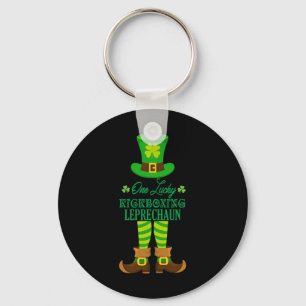 Chaveiro Um Sorteudo Kickboxing Leprechaun Engraçado St. Pa