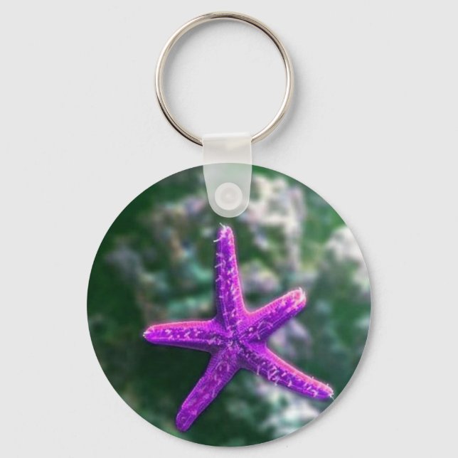 Chaveiro Um Starfish Rocky Beach roxo (Frente)
