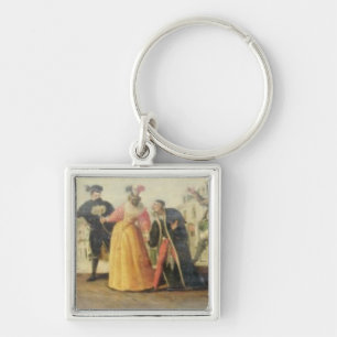 Chaveiro Um trupe de Commedia Dell'Arte antes de um