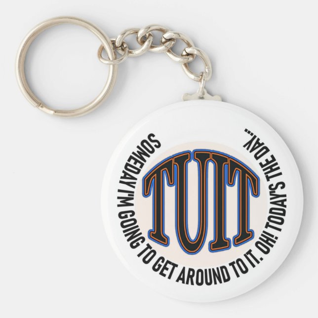 CHAVEIRO UM TUÍNO REDONDO (Frente)