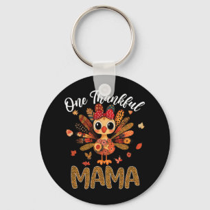 Chaveiro Uma Ação de Graças de Mama Autumn Fall Turkey