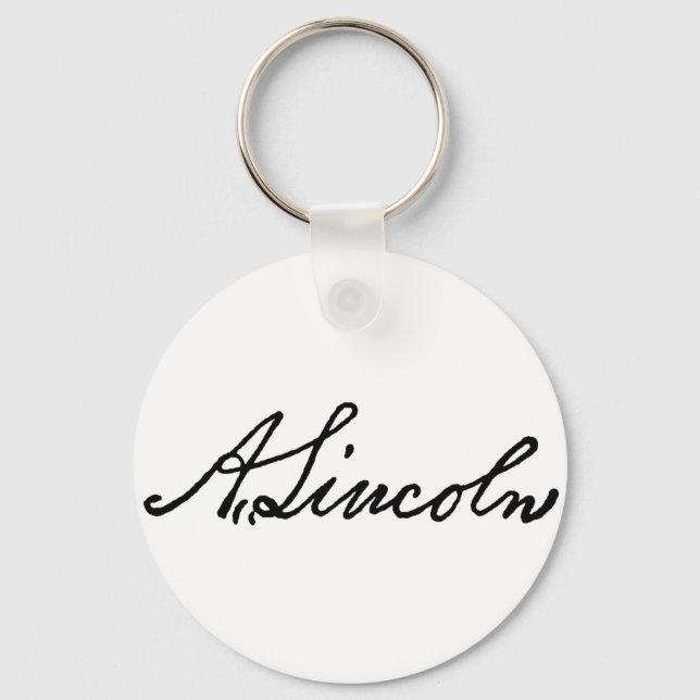 Chaveiro Uma assinatura do Lincoln (Frente)
