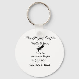 Chaveiro Uma aventura de vamos feliz começa a co-casamento