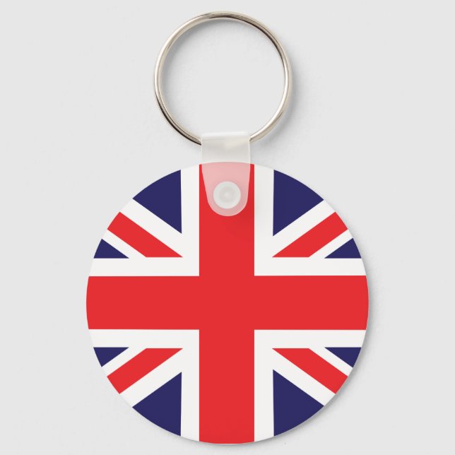 Chaveiro Uma bandeira do Union Jack. (Frente)