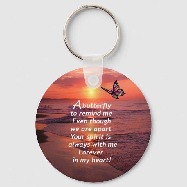Chaveiro Uma borboleta para me lembrar (Frente)
