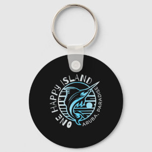 Chaveiro Uma Camisa da Ilha Feliz Aru Peixe Vela Pesca Tipo