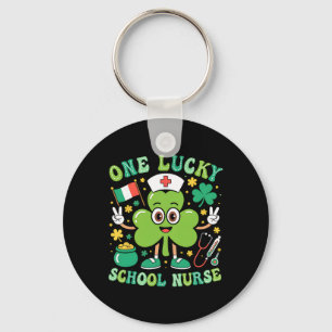 Chaveiro Uma Enfermeira Escolar Sortuda St Patrick's Day Sh