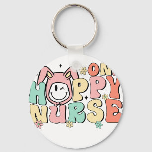 Chaveiro uma enfermeira feliz, retrô, vintage