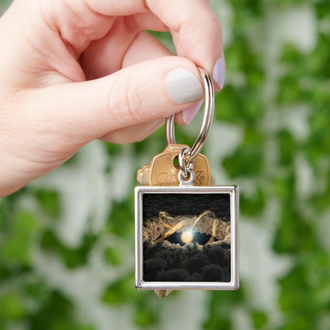 Chaveiro Uma Estrela Cercada Por Um Disco Protoplanetário (Mão)