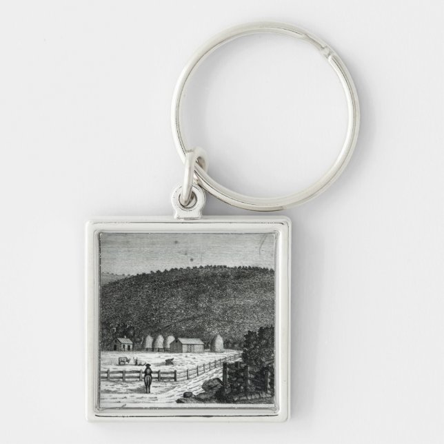Chaveiro Uma fazenda em Canaan, Connecticut (Frente)