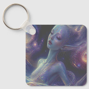 Chaveiro Uma Garota Extraterrestre/ Alien Está Indo Dormir