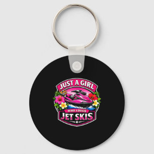 Chaveiro Uma garota que ama jet skis amante mulheres jetski