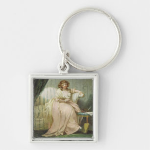 Chaveiro Uma mulher chamou Anne, esposa do artista,