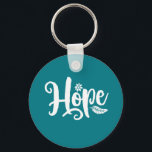 Chaveiro Uma Palavra Que Diz Caligrafia Cursiva Esperança<br><div class="desc">Esperança. Citações inspiracionais e motivacionais e dizendo design com mensagem positiva e elevando o slogan da vida. Legal mercadoria de tipografia artística para aqueles que buscam uma palavra que defina sua atitude e boa vibração. Perfeito para aqueles que amam palavras sarcásticas engraçadas, humor espirituoso, atitude sombria e sarcasmo. presente de...</div>