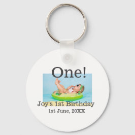 Chaveiro Uma primeira foto de aniversário, data de adição m