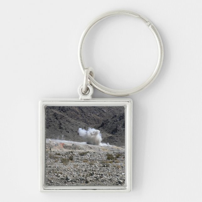 Chaveiro Uma rodada de um pequeno lançador de foguetes AT-4 (Frente)